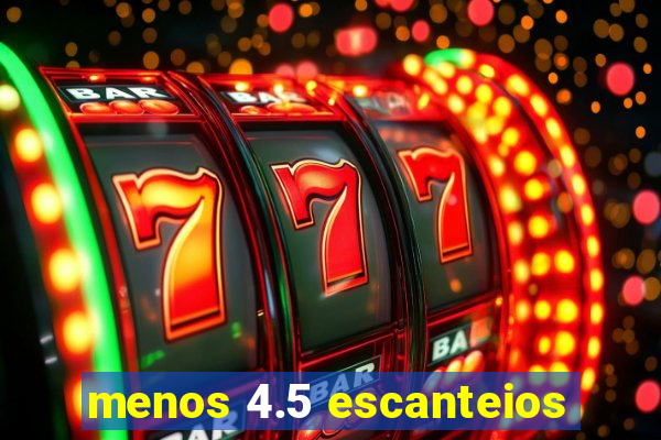 menos 4.5 escanteios